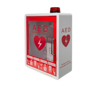 Бокс металевий настінний із сигналізацією для дефібрилятора AED Amoul