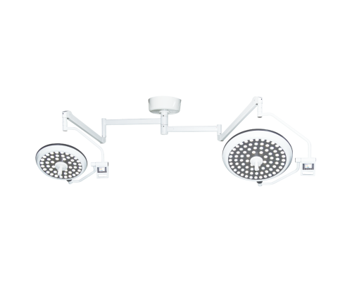 Світильник хірургічний стельовий двокупольний LED MK-D700/500ZF Medik